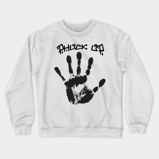 phuck up hand print Crewneck Sweatshirt by PHUCK_UP